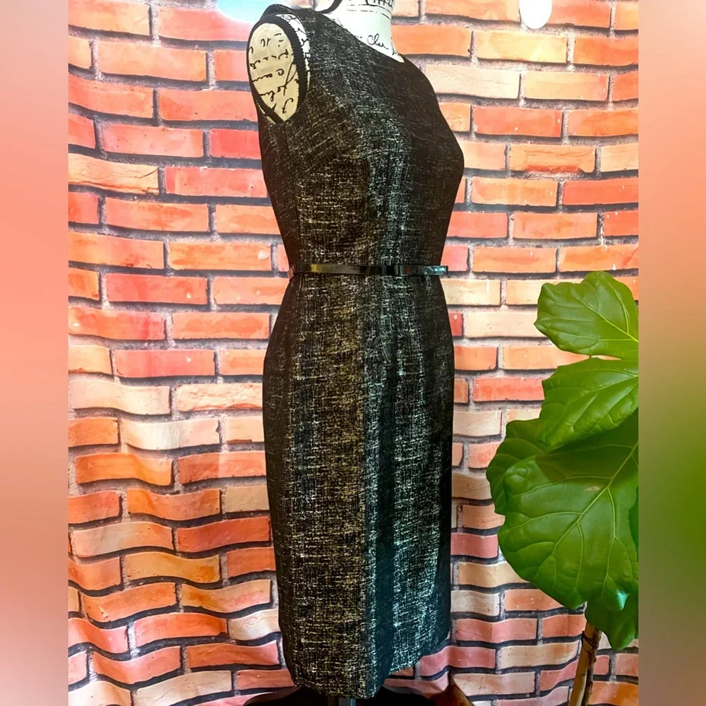 NWT Spiegel Black-Gold Cocktail Dress - Picture 4 of 10